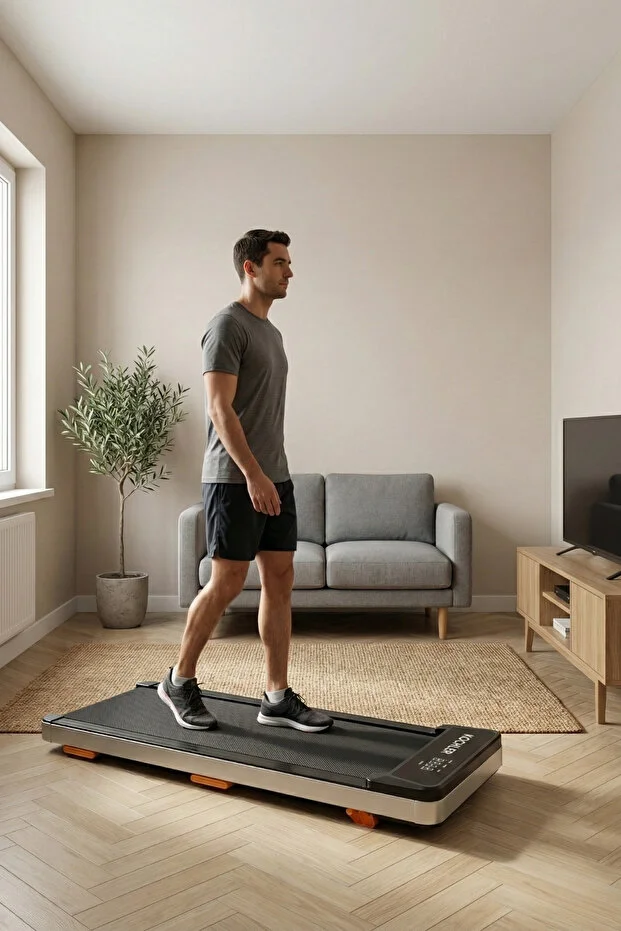 Premium Eğim Ayarlı Yürüyüş ve Koşu Bandı - 1.5 HP, LCD Gösterge, 110 kg Kapasite